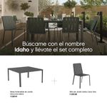 Silla de Jardín Idaho Sin Brazos de Aluminio Color Azul