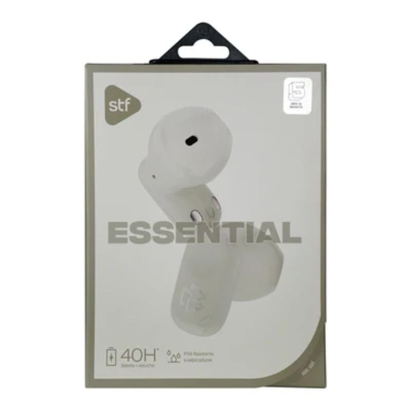 Audífonos Inalámbricos Essential True Wireless Bluetooth con Micrófono Color Blanco