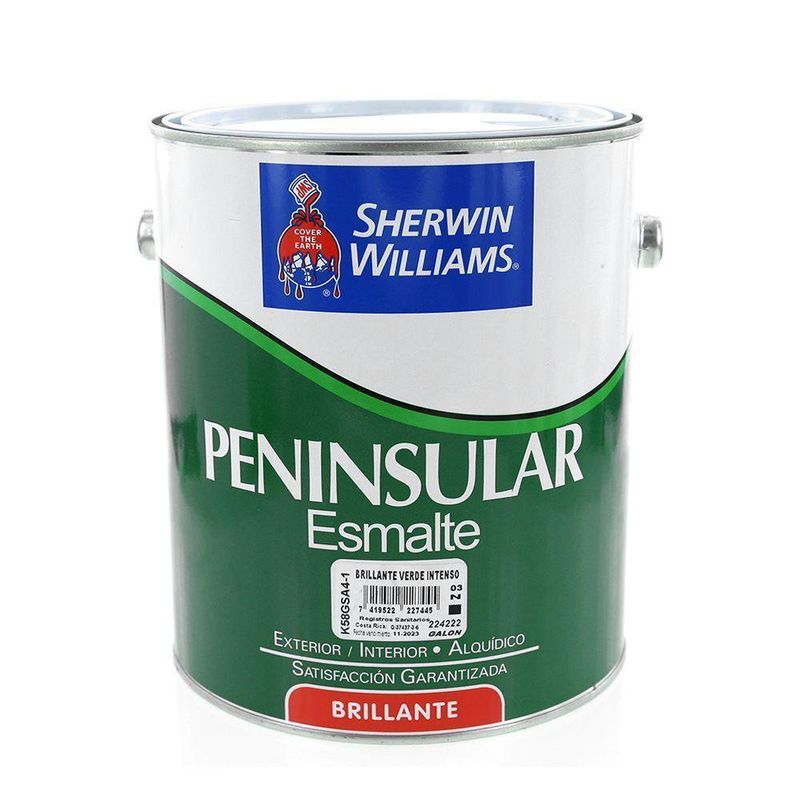 Peninsular Esmalte Brillante Verde Intenso 1 Gal - Sherwin Williams