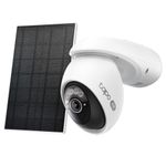 Cámara de Seguridad Exterior C660 KIT WiFi 4K PanTilt con Panel Solar Visión Nocturna Color Blanco