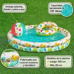 Piscina Inflable con Dona y Pelota Beachtastic de 1.22 x 0.20 Metros