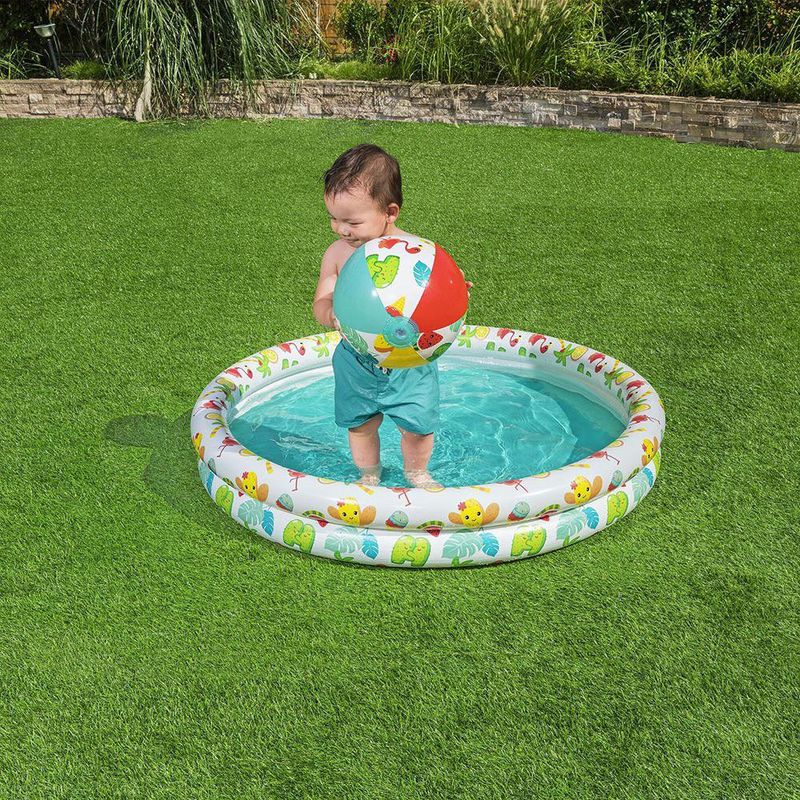 Piscina Inflable con Dona y Pelota Beachtastic de 1.22 x 0.20 Metros