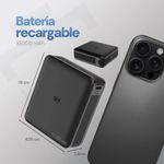 Batería Portátil 10000 mAh de Carga Rápida 22 W Doble Salida USB y Tipo C Color Negro