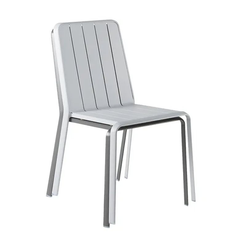 Silla de Jardín sin Brazos Idaho de Aluminio Color Gris Granito