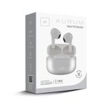 Audífonos Inalámbricos Aurum True Wireless Bluetooth con Micrófono Color Blanco