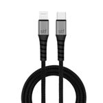 Cable de Carga Rápida Tipo C a Lightning 60 W de 1.8 m Color Negro