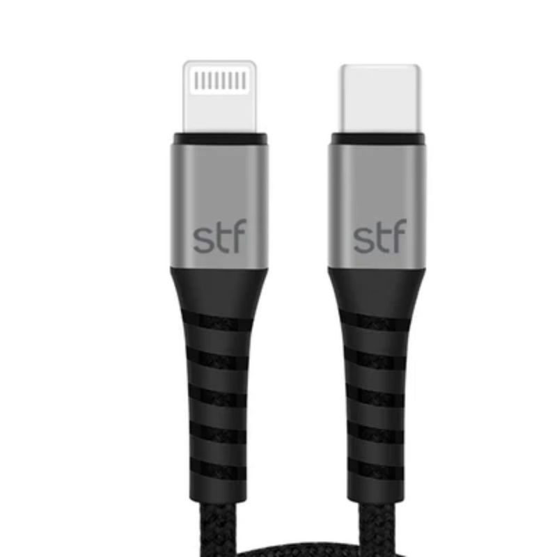 Cable de Carga Rápida Tipo C a Lightning 60 W de 1.8 m Color Negro