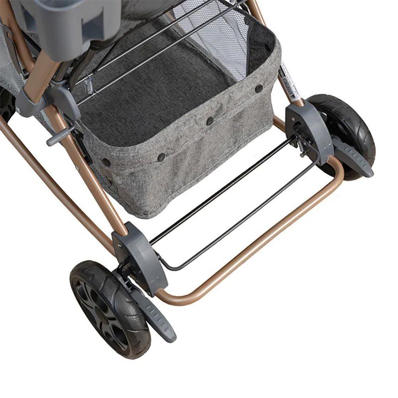 Carruaje, Cuna y Mecedor Genova Color Rose Gold