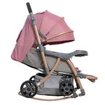 Carruaje, Cuna y Mecedor Genova Color Rose Gold