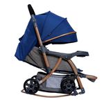 Carruaje, Cuna y Mecedor Genova Color Azul