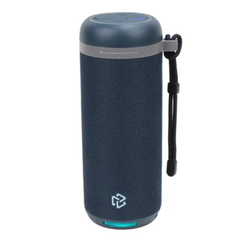 Bocina Inalámbrica Portátil Rise Bluetooth con Luz LED RGB de 2 plg Color Azul