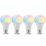 Paquete de 4 Bombillas Inteligentes Wi-Fi A19