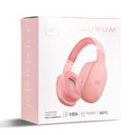 Audífonos Inalámbricos Aurum Over Ear Bluetooth con Micrófono Color Rosado