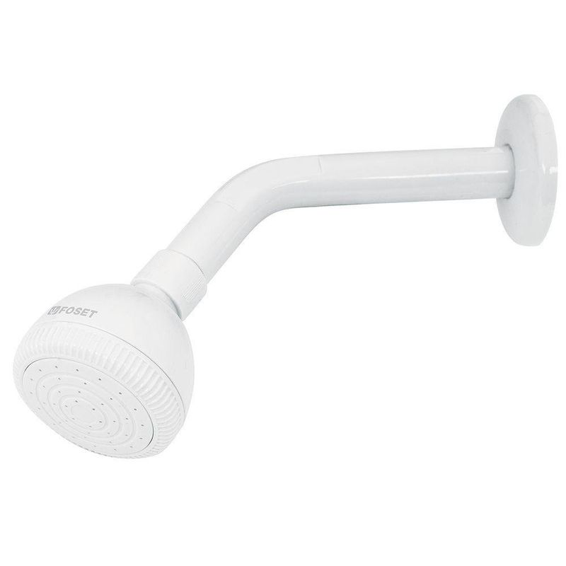 Ducha Fija Plástica Color Blanco - Foset