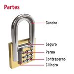 Set de 2 Candados de Hierro 25 mm con Gancho Corto