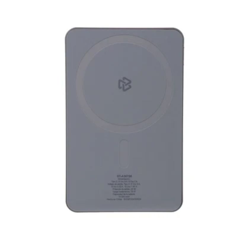 Batería Portátil 10000 mAh de Carga Inalámbrica 15 W Tipo C PD Color Negro
