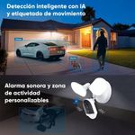 Cámara de Seguridad Exterior C720 WiFi 2K con Reflector LED Visión Nocturna Color Blanco