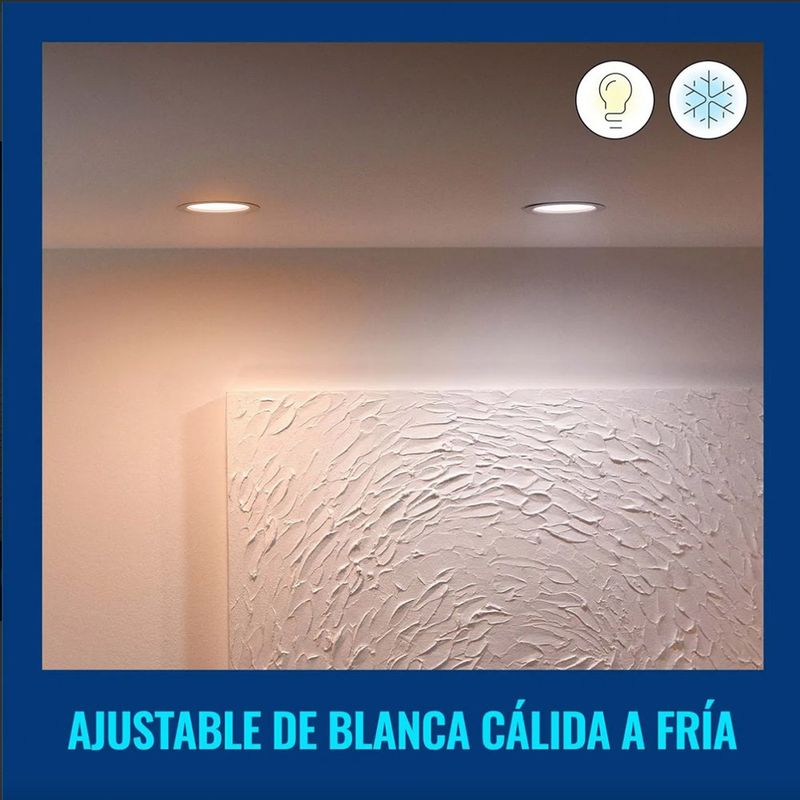 Lámpara Empotrable LED Smart CCT + RGB 8.3W