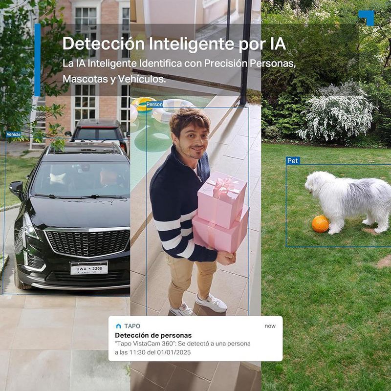 Cámara de Seguridad Exterior C660 KIT WiFi 4K PanTilt con Panel Solar Visión Nocturna Color Blanco