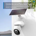 Cámara de Seguridad Exterior C660 KIT WiFi 4K PanTilt con Panel Solar Visión Nocturna Color Blanco