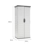Bodega Vertical Color Blanco Pequeña 72x32x25.4 Plg
