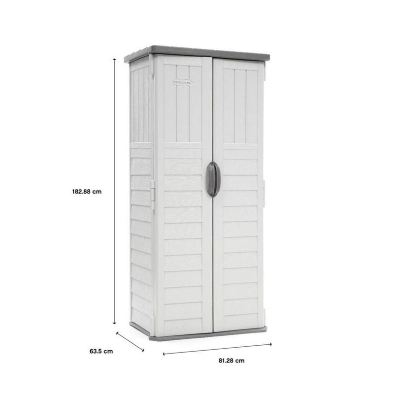 Bodega Vertical Color Blanco Pequeña 72x32x25.4 Plg