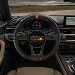 Set de 3 Piezas Cubre Volante y Cubre Cinturón Negro Red Bull Racing MV1