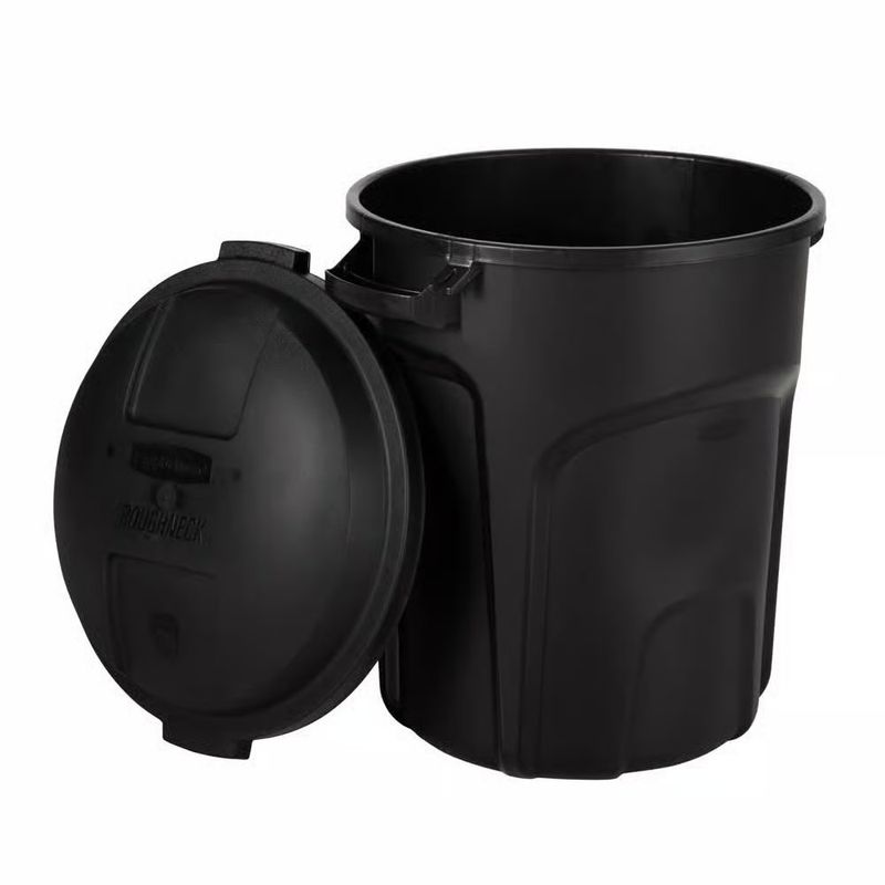 Basurero Plástico con Tapa Hermética Color Negro 20 Galones