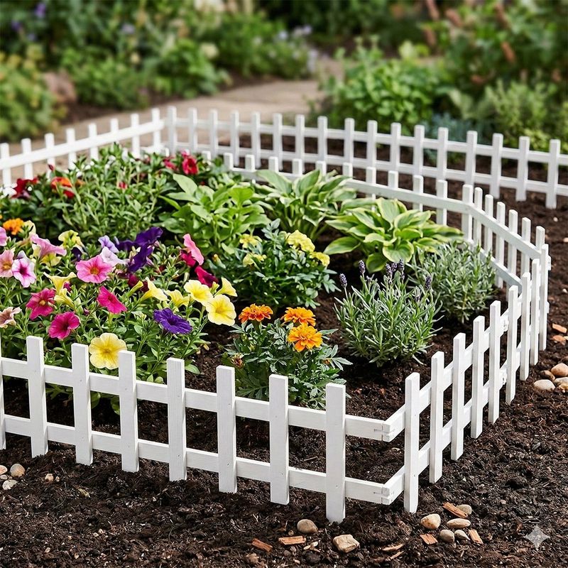 Cerco de Madera Color Blanco 3 Pies x 17.5 Plg