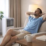 Aire Acondicionado Portátil Rosthal con Panel Digital y Oscilación de 7,000 BTU