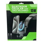 Soporte para Celular con Cargador Inalámbrico para Auto