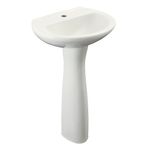 Lavamanos con Pedestal Cerámico Bone Estándar