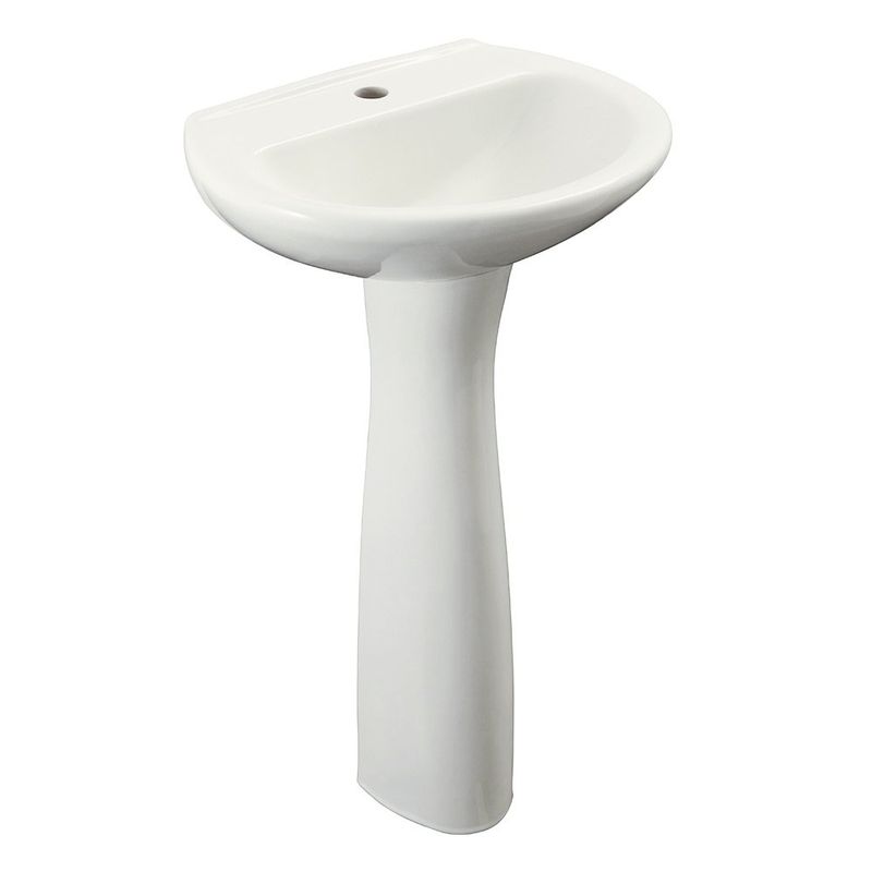 Lavamanos con Pedestal Cerámico Bone Estándar