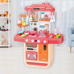 Set De Cocina Rosada Con Luz Y Sonido Infantil