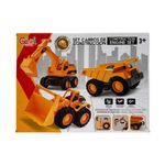 Set de Vehículos de Construcción Rojos 4 Pzas