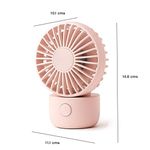 Mini Ventilador Oscilante Rosthal Multicolor para Escritorio