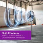 Ventilador Industrial de Pedestal Navia Vortex de 30 Plg 3 Velocidades Negro