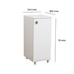 Organizador Multiuso de 1 Puerta para Cocina 33.5 x 38.5 x 76 cm Blanco