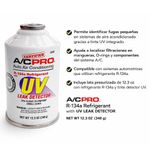 Gas Refrigerante R134a con Detector de Fugas UV de 11.3 oz