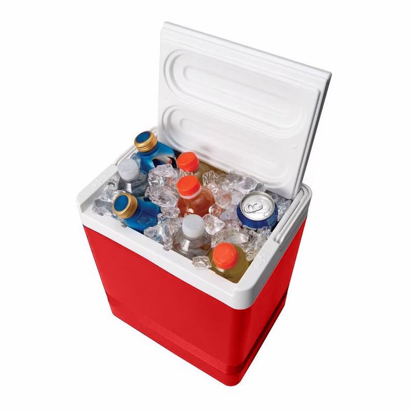 Hielera Cuadrada Legend de 16 Litros Color Rojo