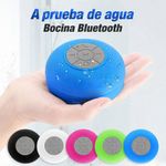 Bocina Inalámbrica Bluetooth para Ducha con Micrófono Colores Surtidos
