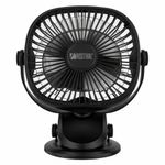 Ventilador de Escritorio Recargable Rosthal de 5 Plg Color Negro