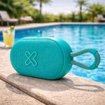 Bocina Portátil Bluetooth Groovesplash Color Turquesa