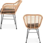 Set de Muebles Exterior de Ratán Claro