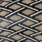 Cobertor de Cojín Rombos Negro Beige de Exterior