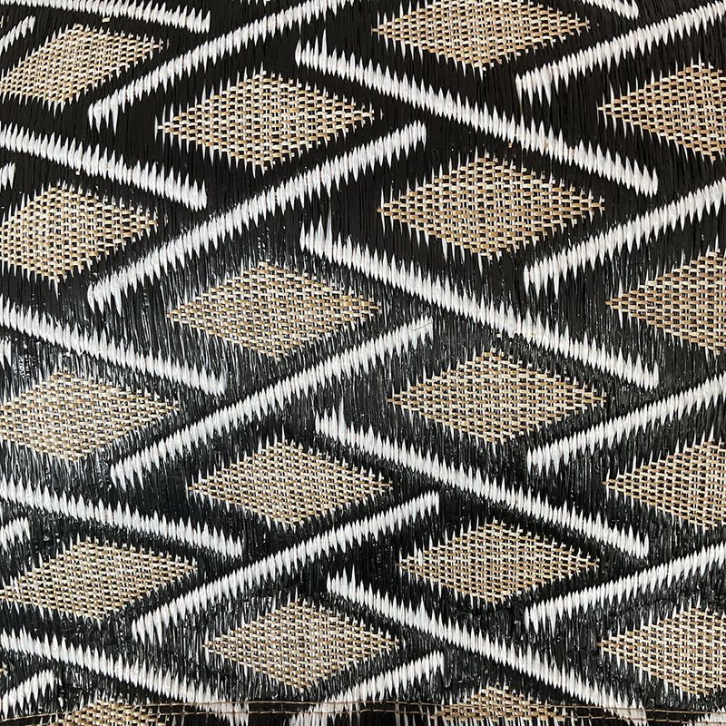 Cobertor de Cojín Rombos Negro Beige de Exterior