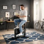 Bicicleta Estática de Escritorio con Monitor Digital para Cardio en Casa u Oficina