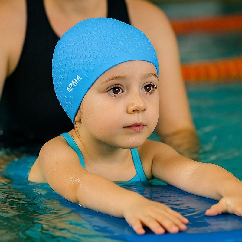 Gorra para Natación Azul Granulada
