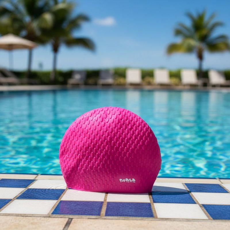 Gorra para Natación Rosa Granulada