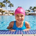 Gorra para Natación Rosa Granulada